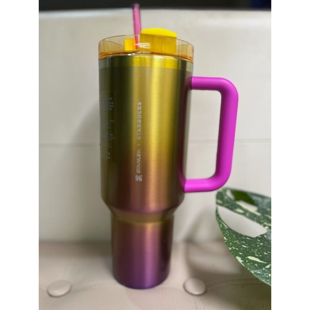 Stanley x Starbucks Sunset 40 oz Stainless Steel H2.0 Flowstate Quencher Tumbler